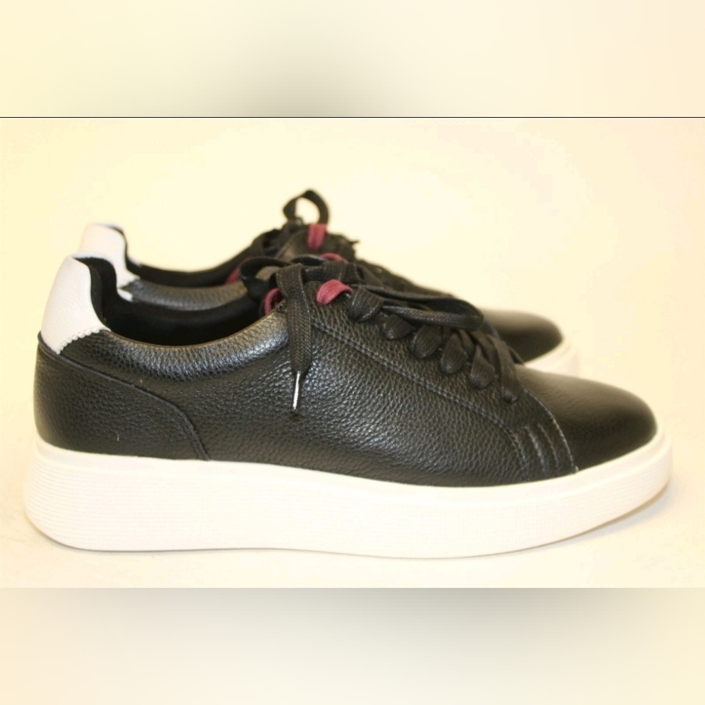 Ted Baker London NEW Layton Black Leather Low Top Sneakers M8.5 W10 41 - Picture 7 of 13